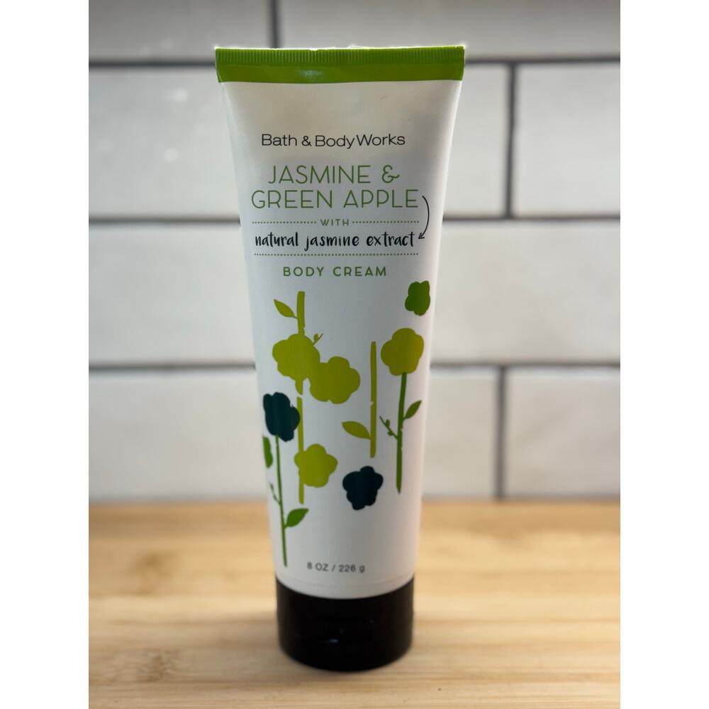 Bath & Body Works Jasmine & Green Apple Body Cream 8 oz NEW